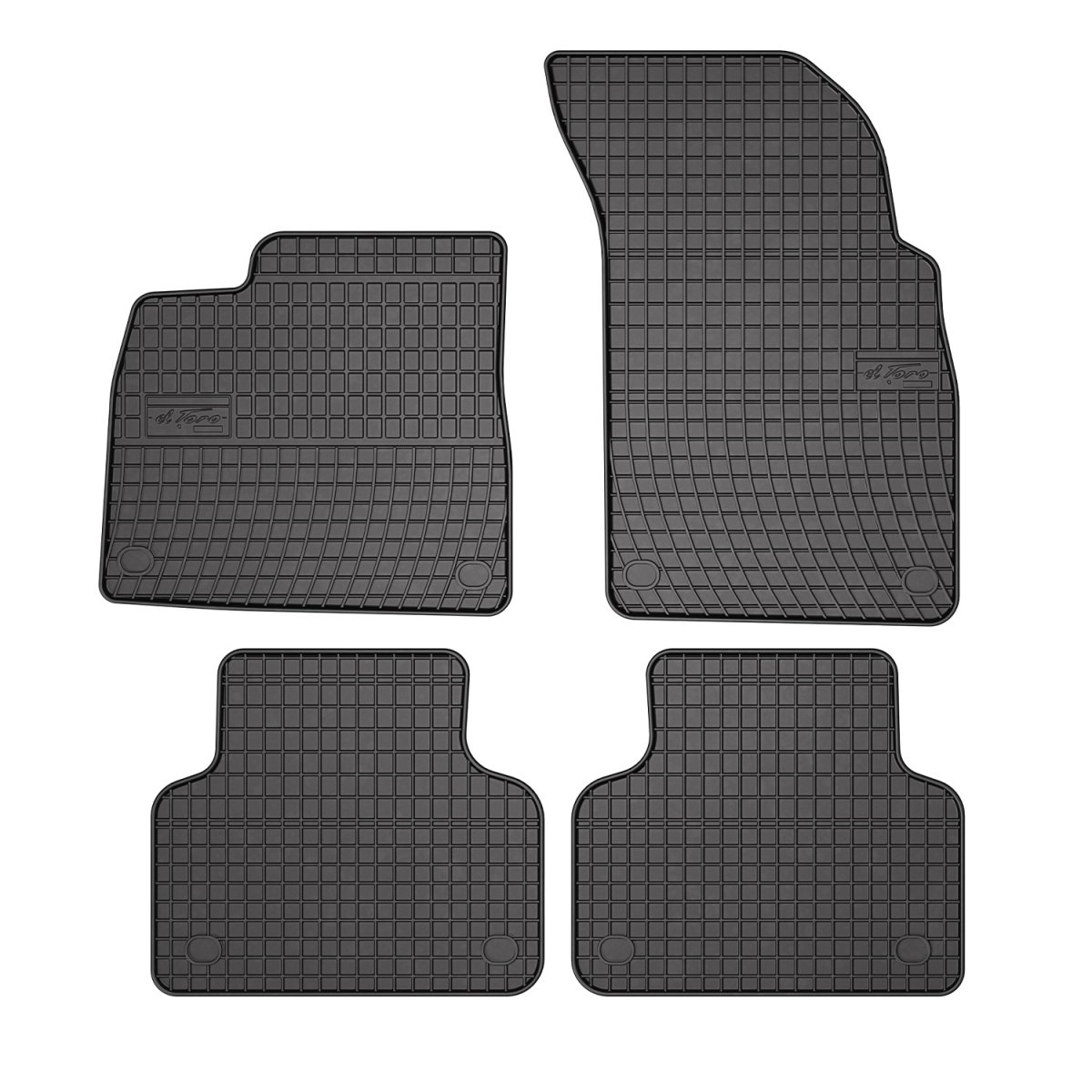Lamborghini Urus Floor Mats - Omac - El Toro Rubber - Black - '19-'24